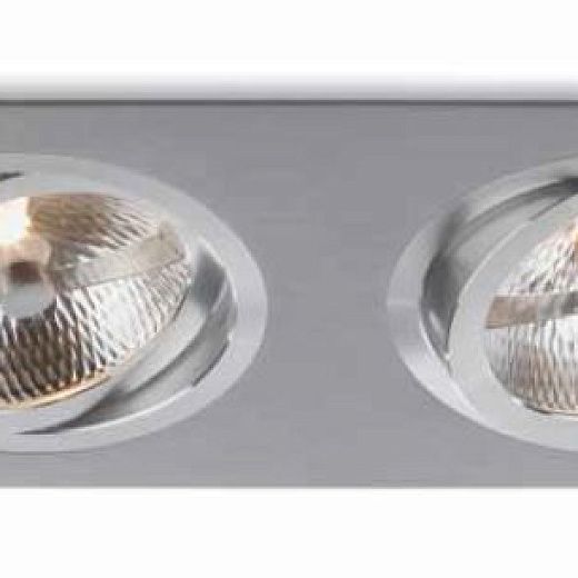 3051 ALUMINIO PLATA aluminium/// встраиваемый QR-111 2х50  х  3051