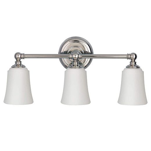 FE-HUGOLAKE3BATH HUGOLAKE Polished Chrome /White// настенный G9 LED 3х3.5  х  FE-HUGOLAKE3BATH