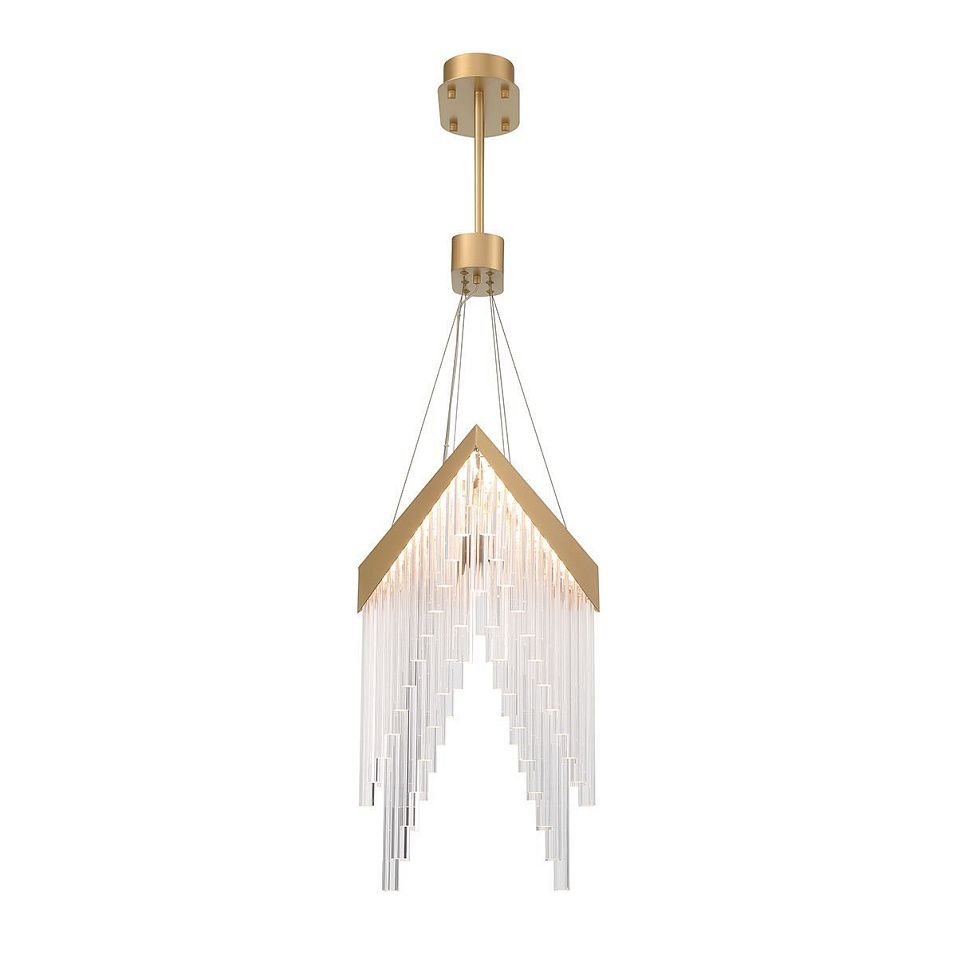 QN-VIVIEN-P-L-BG VIVIEN Brushed Gold/Clear// подвесной LED 1х40  х   