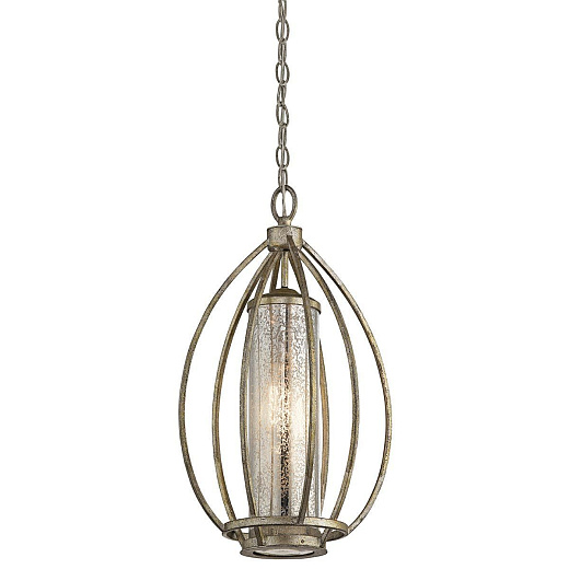 KL-ROSALIE-P ROSALIE Sterling Gold /Mercury Glass// подвесной E27 1х60  х  KL-ROSALIE-P
