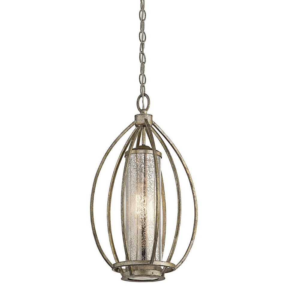 KL-ROSALIE-P ROSALIE Sterling Gold /Mercury Glass// подвесной E27 1х60  х   
