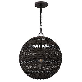 QZ-LINDENDALE-P-WT LINDENDALE Western Bronze/Western Bronze//Clear подвесной E27 1х60  х  QZ-LINDENDALE-P-WT