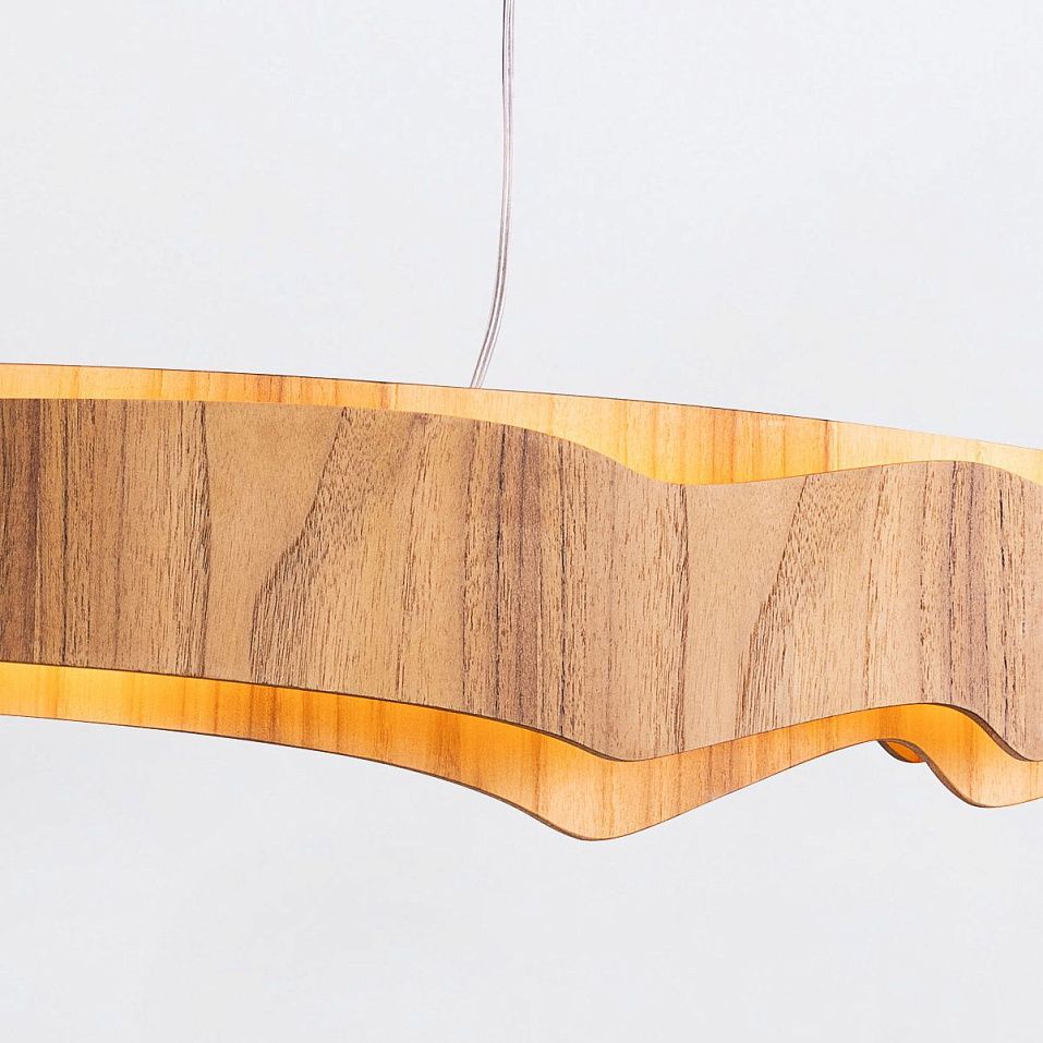 QN-HORIZON-LED-LP-140-TEAK HORIZON Teak Veneer /Teak Veneer//матовый подвесной LED 1х65  х   