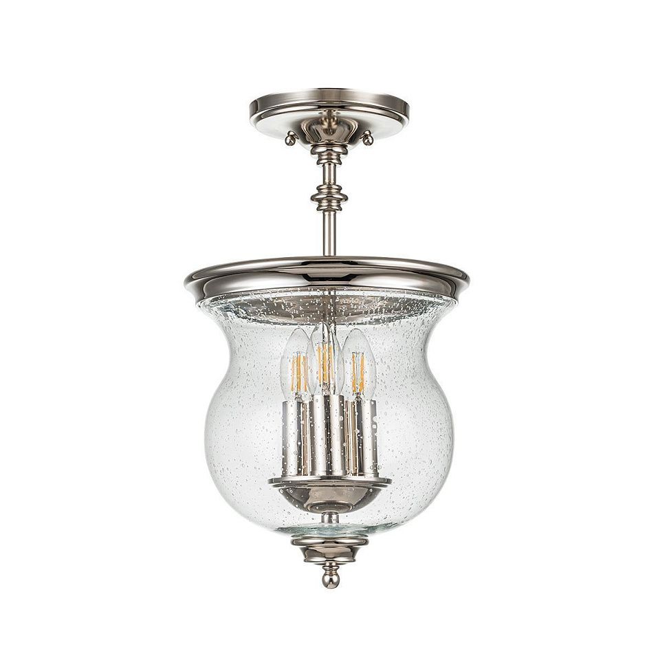 FE-PICKERING-LANE-SF-PN PICKERING-LANE Polished Nickel /Clear Seeded// потолочный E14 3х40  х   