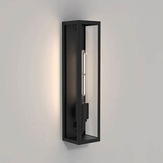 1402010 HARVARD Matt Black/Clear// настенный E27 1х40  х  1402010