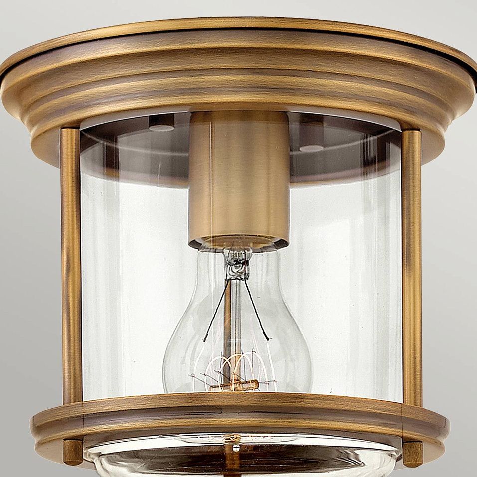 QN-HADRIAN-MINI-F-BR-CLEAR  HADRIAN Brushed Bronze/Clear// потолочный E27 1х60  х   