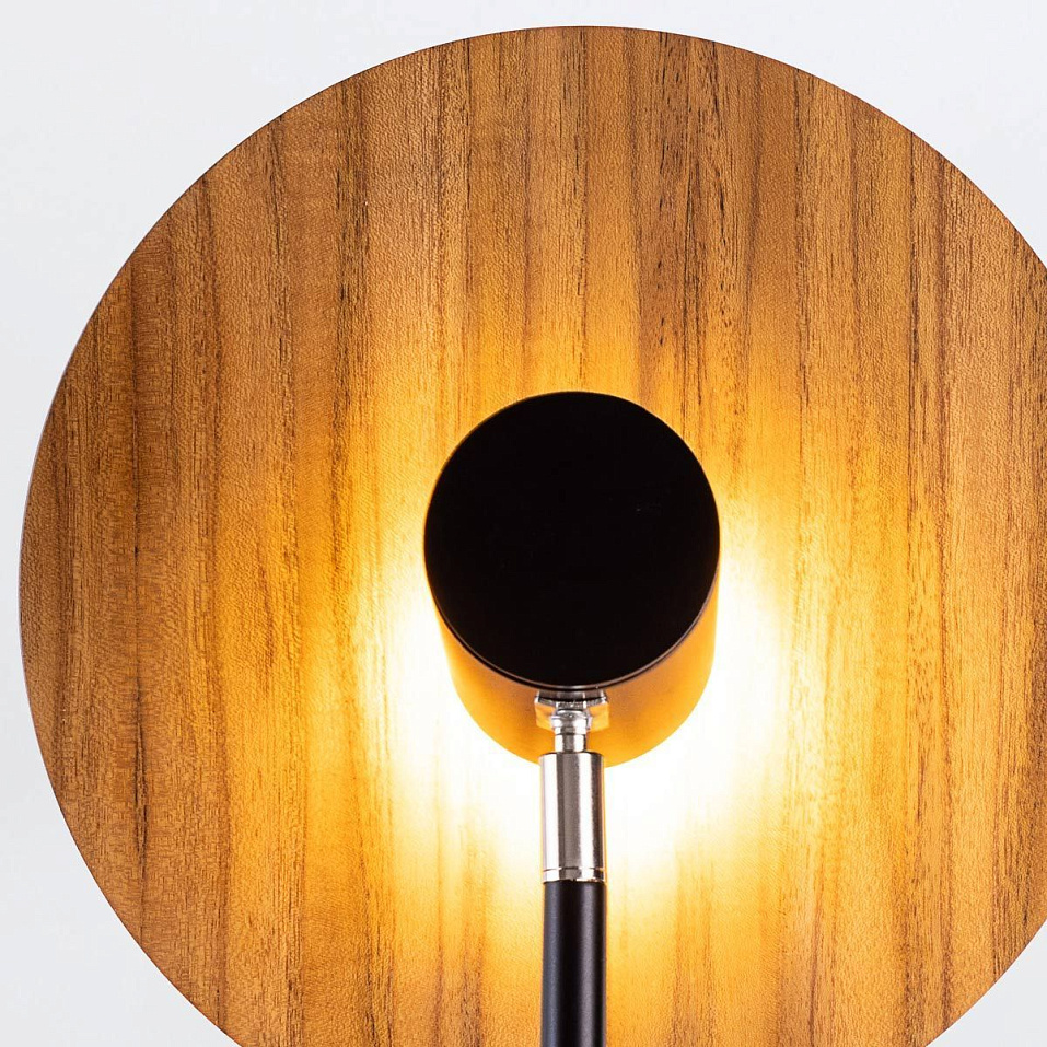 QN-DOT-WB1-TEAK DOT Teak Veneer / Black /Nickel/Teak Veneer// настенный GU10LED 1х8  х   