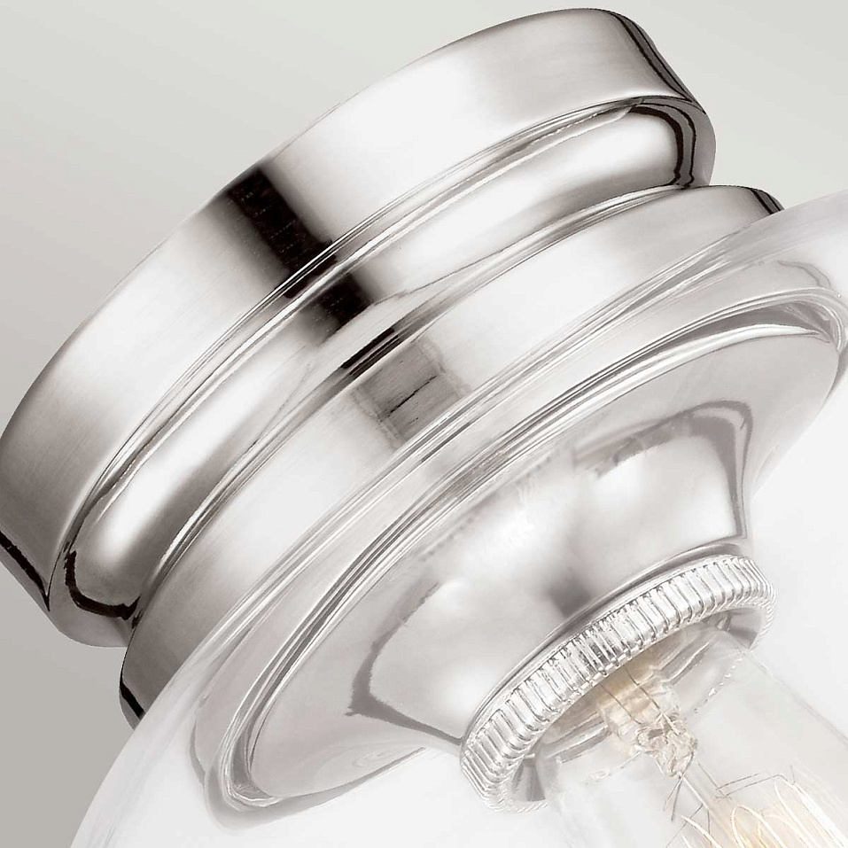 FE-HOUNSLOW-F-PN HOUNSLOW Polished Nickel /Clear// потолочный E27 1х60  х   
