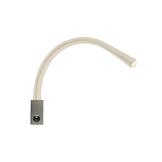 ACAM.000891  FLEXILED SATIN NICKEL/IVORY LEATHER// настенный LED 1х3  х  ACAM.000891 