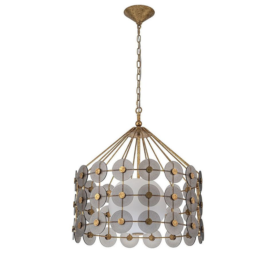 QN-MERIDIAN-3P-DG MERIDIAN Distressed Gold/Smoked// подвесной E14 3х40  х   
