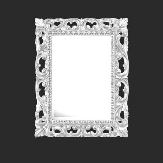 106RMA50 rett.50x70/75x95 Зеркало, серебряный, дерево/полиуретан, 75х95 см  106RMA50 rett.50x70/75x95