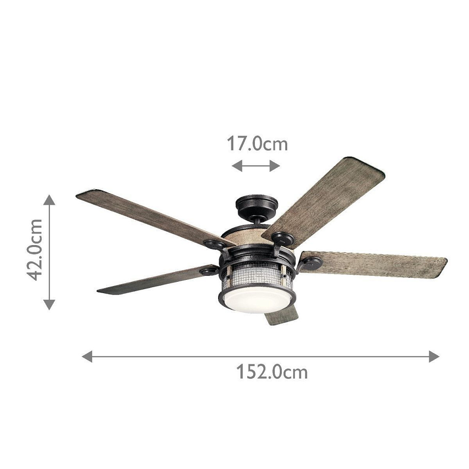 KLF-AHRENDALE-60-AVI AHRENDALE  Anvil Iron /white// потолочный LED 1х10  х   