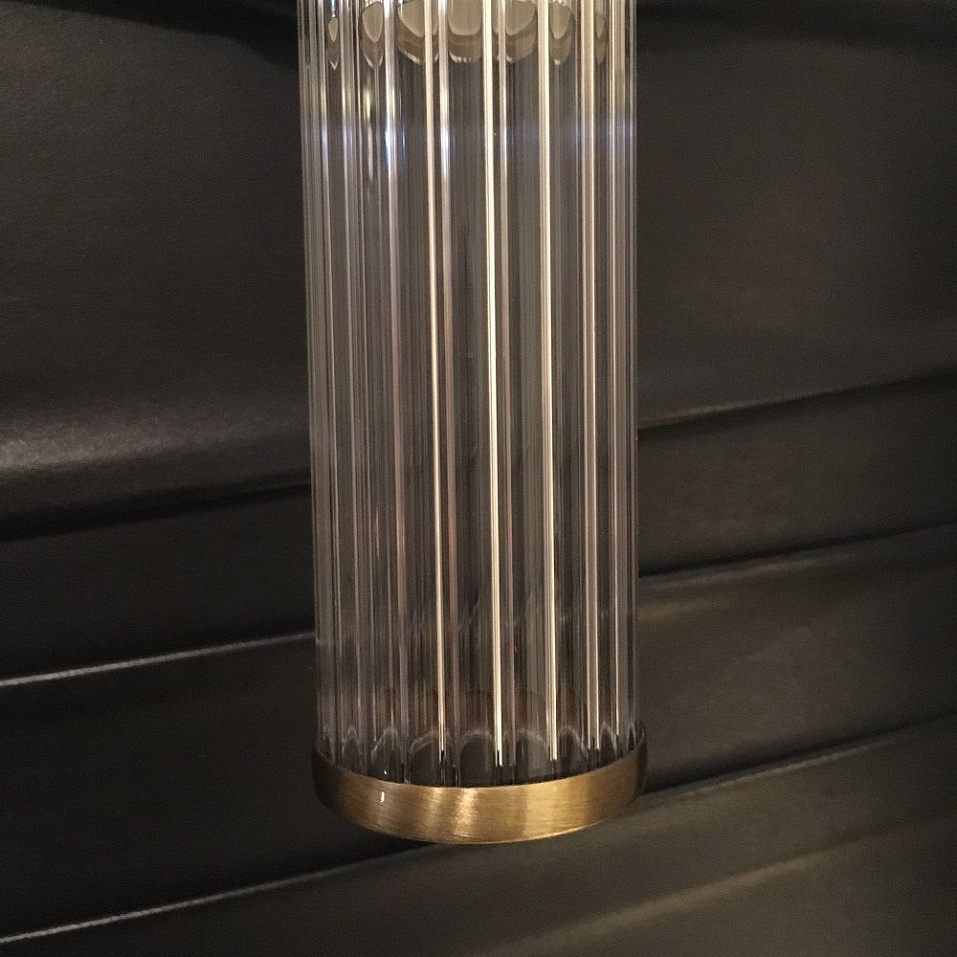 SAL-K-2(P) SALETTO patina brass/clear// настенный E14 2х40  х   