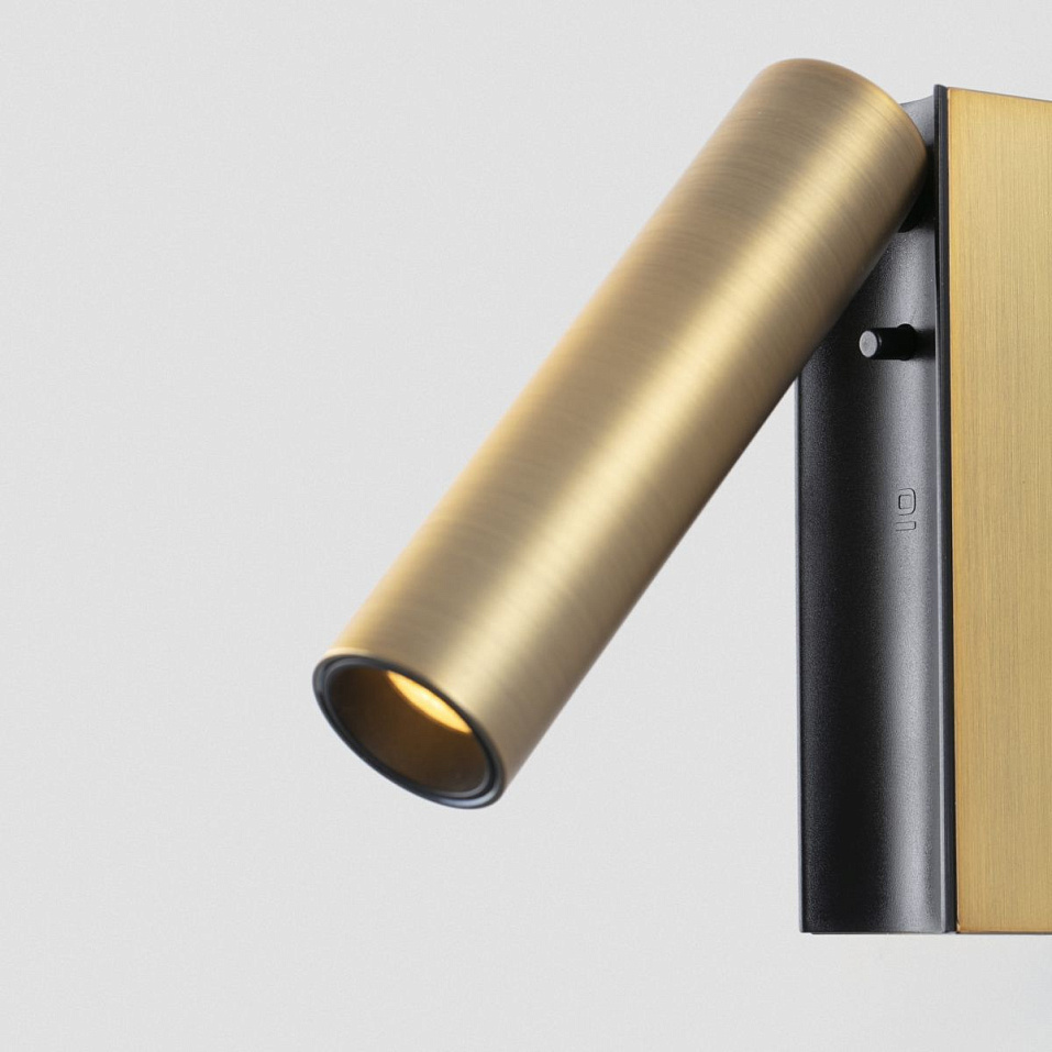 62752 CRONOS Bronze+Textured Black/Bronze//прозрачный настенный LED 1х4.5  х   