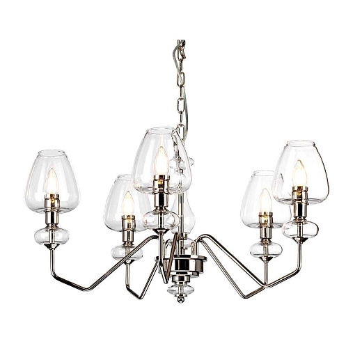 DL-ARMAND5-PN ARMAND Polished Nickel Plated With Clear Glass /Clear// подвесной E14 5х40  х  DL-ARMAND5-PN