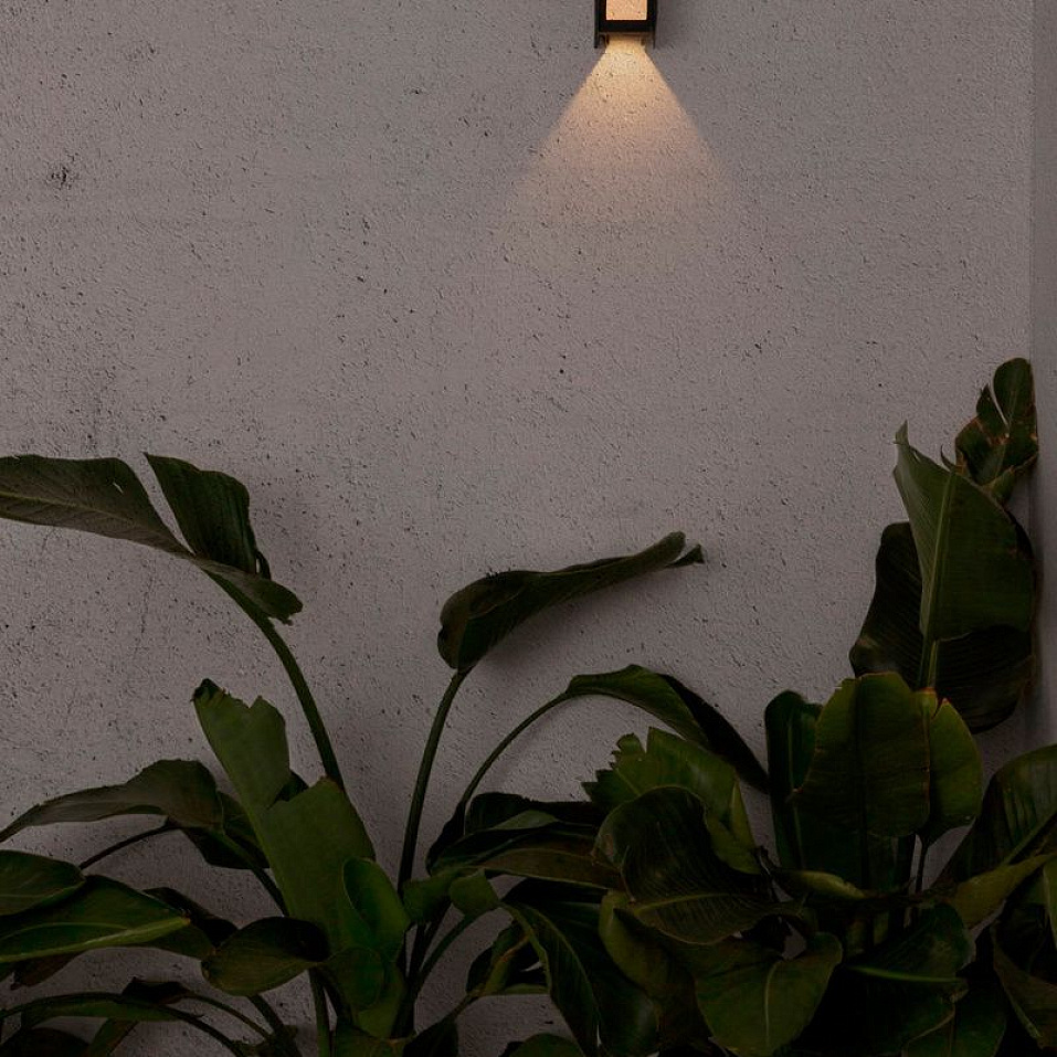 70264 LOG dark grey/opal white// настенный LED 1х9  х   