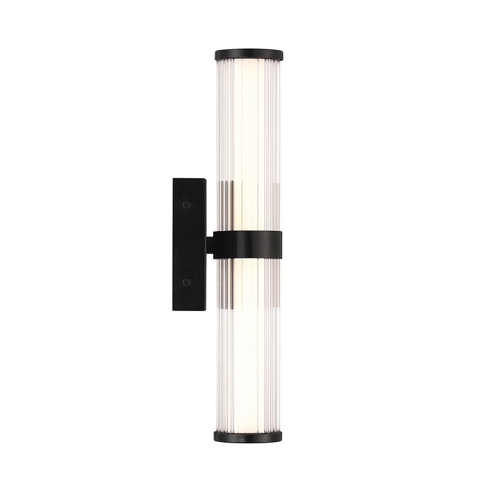 QN-FAYTON-S-BK FAYTON Matte Black/Clear// настенный LED 1х14  х   