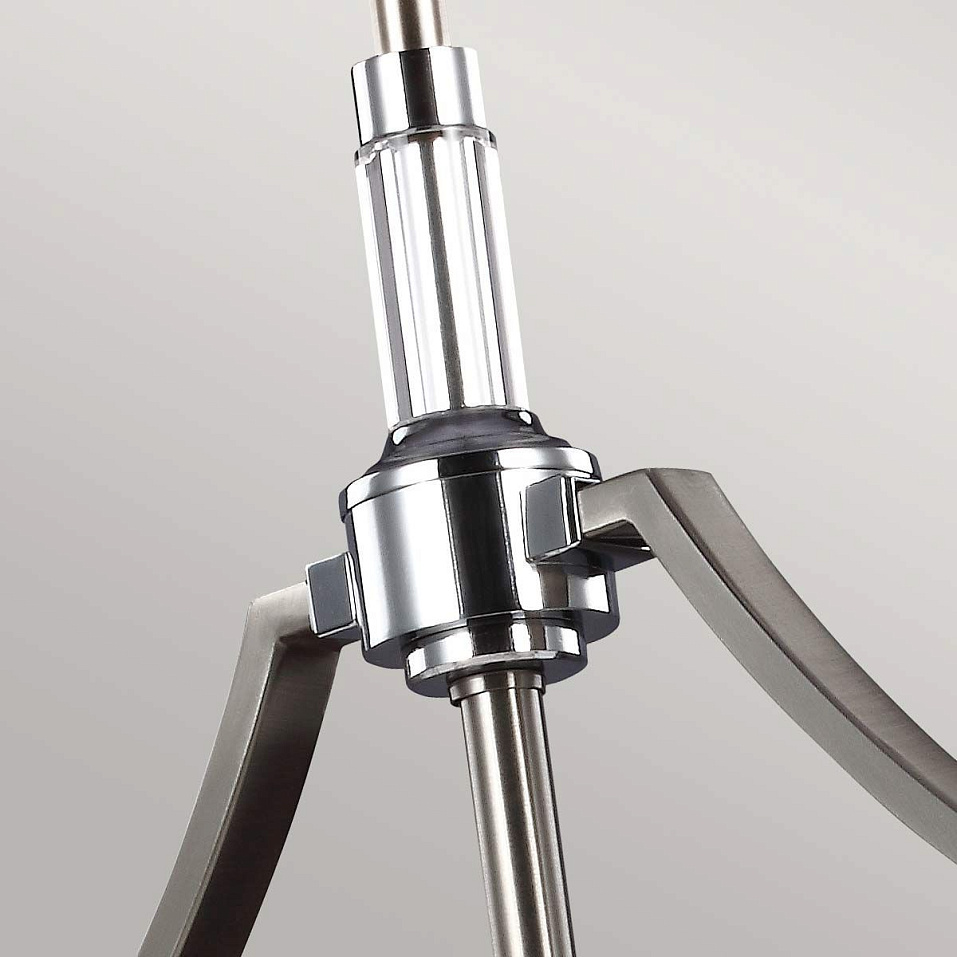 FE-PROSPECT-PARK-3P PROSPECT PARK Satin Nickel with Chrome /Opal white// подвесной E27 3х60  х   