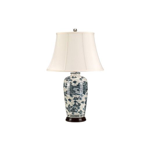 BLUE-TRAD-WP-TL BLUE TRAD  Синий /Бежевый// настольный E27 1х60  х  BLUE-TRAD-WP-TL