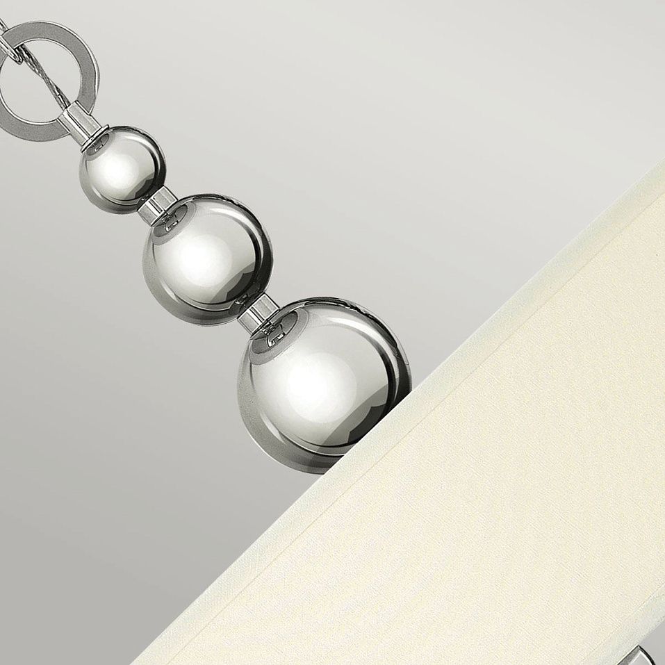 HK-ZELDA-P-B-PN  ZELDA Polished Nickel/White//матовый подвесной E27 3х60  х   