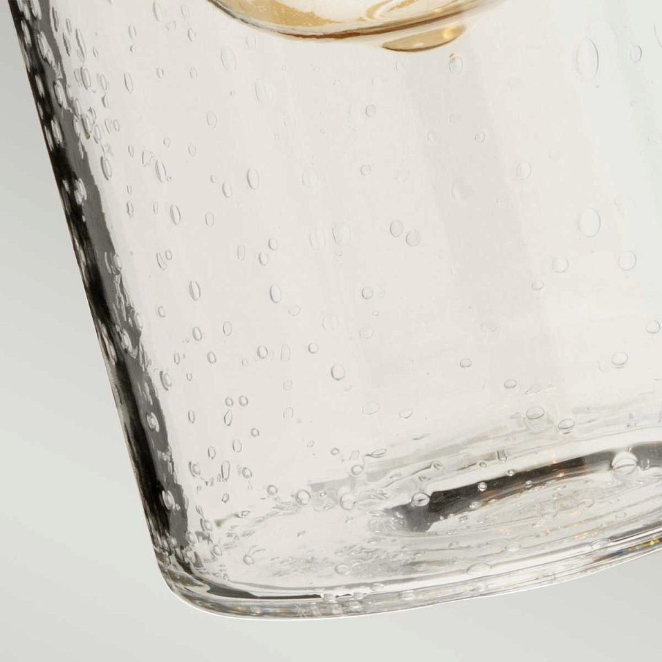 BATH-MORVAH1-PC MORVAH Polished Chrome /Clear Seeded Glass // настенный E27 1х60  х   