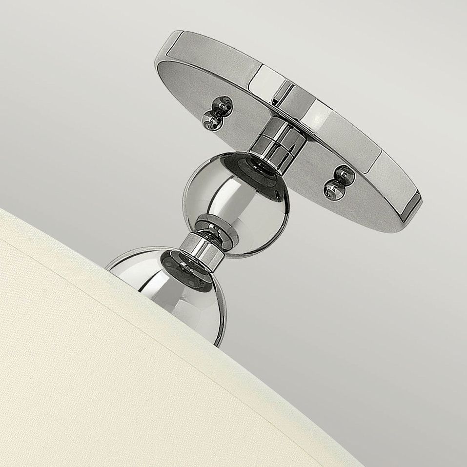 HK-ZELDA-SF-PN ZELDA Polished Nickel/White//матовый потолочный E27 3х60  х   