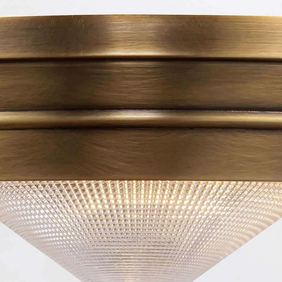 QN-WILLARD-F-S-VBS-PG  WILLARD Vintage Brass/Clear Prismatic // потолочный E14 1х60  х   