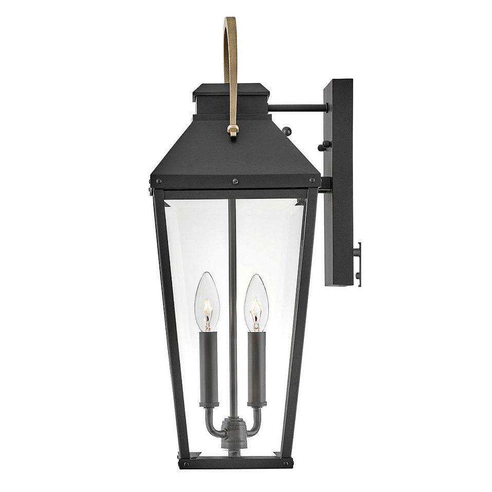 HK-DAWSON-L DAWSON Black with Burnished Bronze accent /Clear// настенный E14 2х40  х   