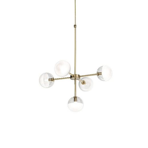 275.09.ONT MOLECOLA Brass /Crystals clear and frosted// подвесной G9 LED 5х5  х  275.09.ONT
