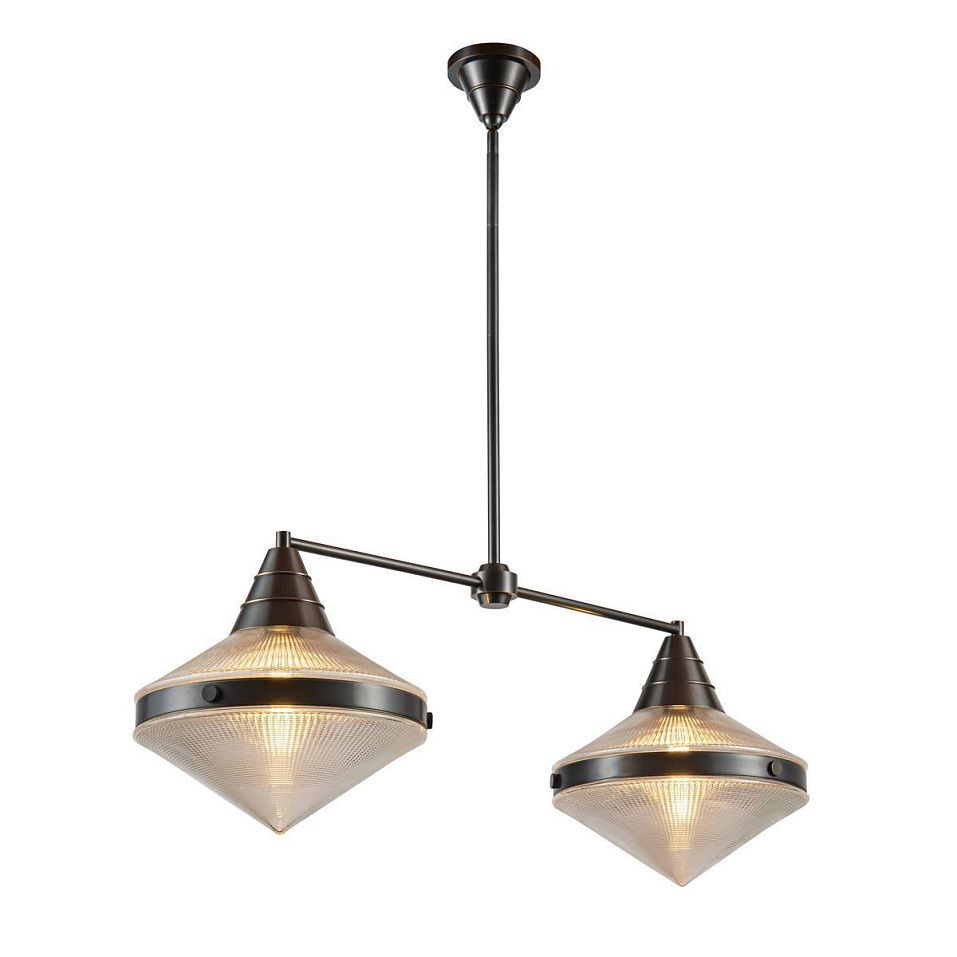 QN-WILLARD-LP2-UBZ-PG  WILLARD Urban Bronze /Clear Prismatic// подвесной E27 2х60  х   