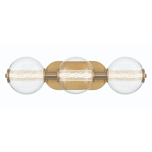 QN-ATOMO-3W-BG ATOMO Brushed Gold/Clear// настенный LED 1х13  х  QN-ATOMO-3W-BG