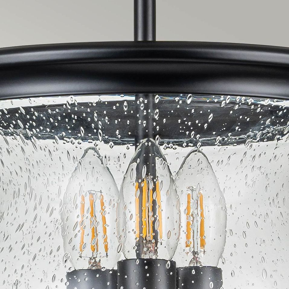 FE-PICKERING-LANE-SF-BLK PICKERING-LANE Black/Clear Seeded// потолочный E14 3х40  х   