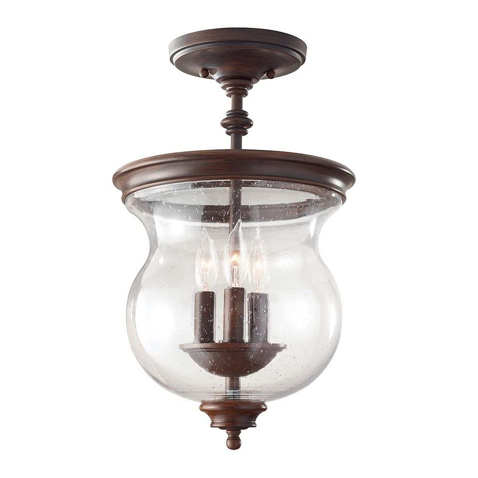FE-PICKERING-LANE-SF  PICKERING-LANE Heritage Bronze /Clear Seedy// подвесной E14 3х40  х   
