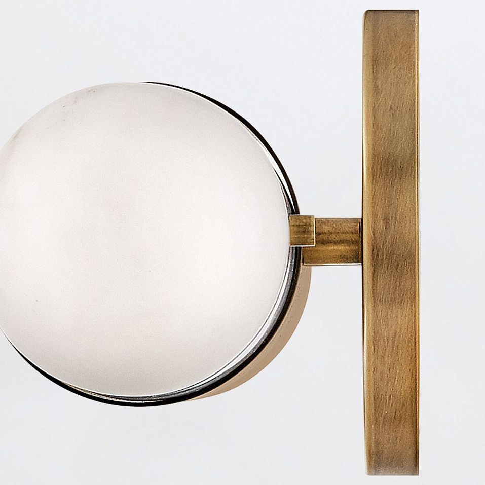 QN-IBIZA-M-HB IBIZA Heritage Brass/Faux Alabaster// настенный LED 1х21.5  х   