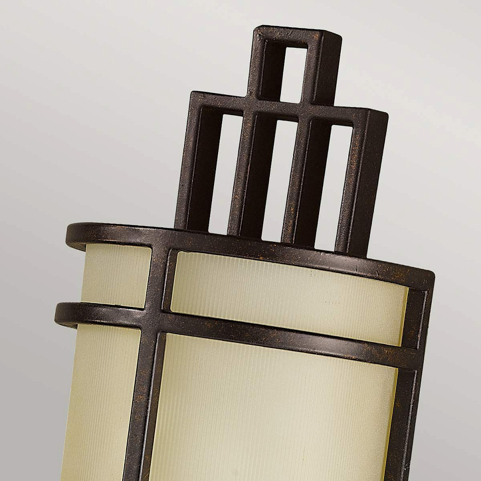 FE-FUSION1 FUSION Grecian Bronze/Amber Ribbed// настенный E27 1х60  х   