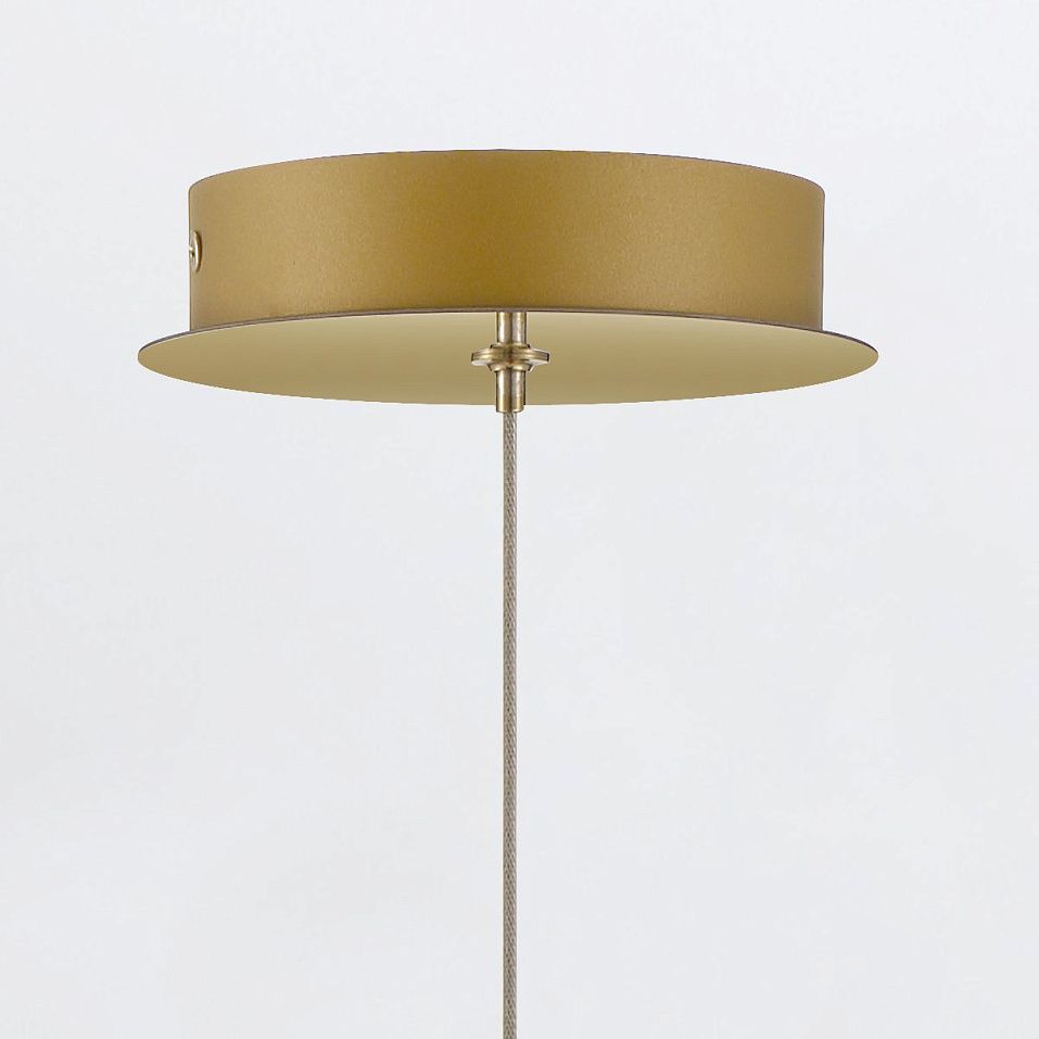 QN-ATOMO-1P-BG ATOMO Brushed Gold/Clear// подвесной LED 1х9  х   