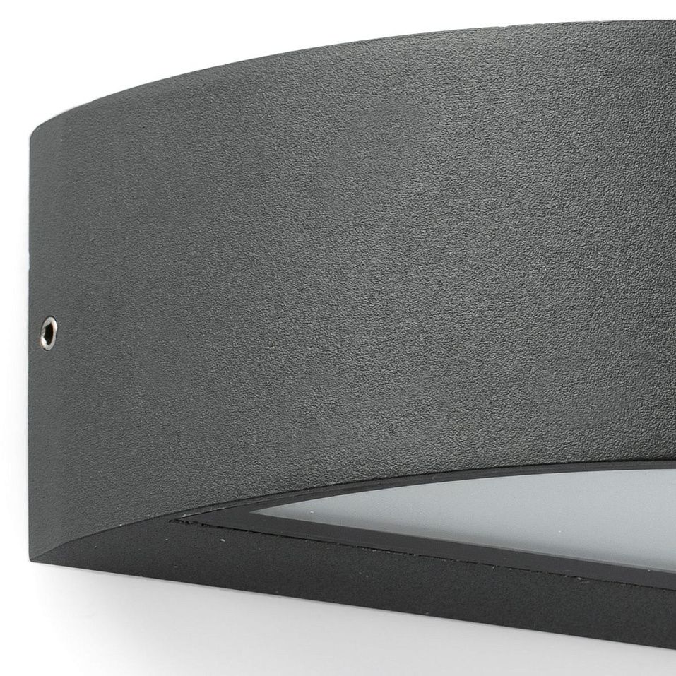 71276 OVAL Dark grey///Opal настенный LED 1х10  х   