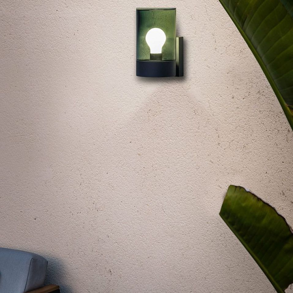 71744 KILA Dark Grey/Smoked// настенный E27 LED 1х15  х   