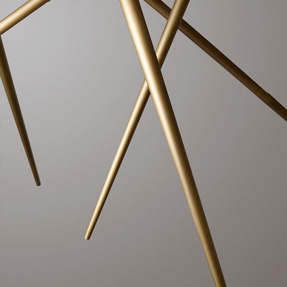 019C1M11.CE/UL Spear Chandelier Light Burnished Brass ///матовый подвесной LED х26  х   