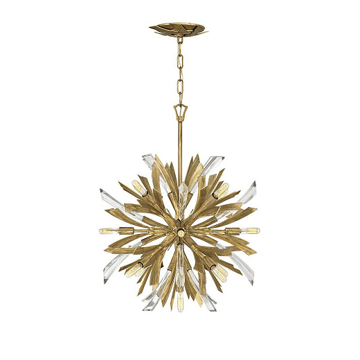 QN-VIDA-13P-S  VIDA Burnished Gold/Burnished Gold/Clear Crystal// подвесной E14 13х40  х  QN-VIDA-13P-S 