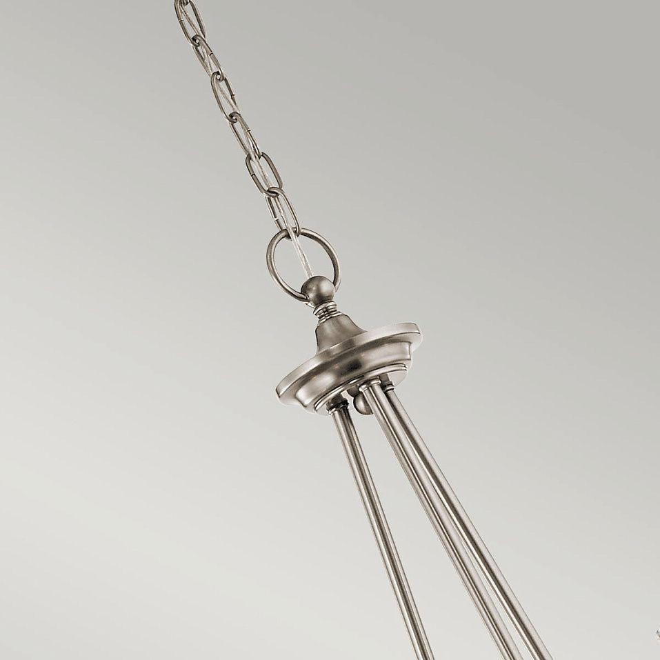 KL-WAVERLY5-CLP WAVERLY Classic Pewter/Seeded Glass// подвесной E14 5х60  х   