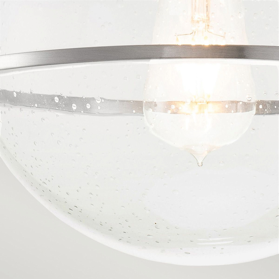 QN-SOMERSET-F-C-BN SOMERSET Brushed Nickel/Clear// потолочный E27 1х60  х   