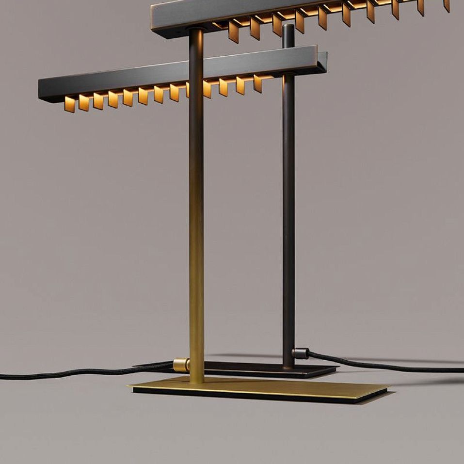 021T1M12.CE VCM Table Dark Burnished Brass /Dark Burnished Brass // настольный LED 1х6  х   