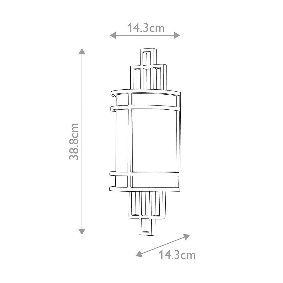 FE-FUSION1 FUSION Grecian Bronze/Amber Ribbed// настенный E27 1х60  х   