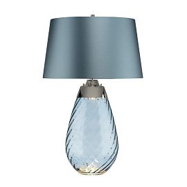 LENA-TL-L-BLUE LENA голубой/никель/синий// настольный E27 1х60 GU10LED 1х7  LENA-TL-L-BLUE