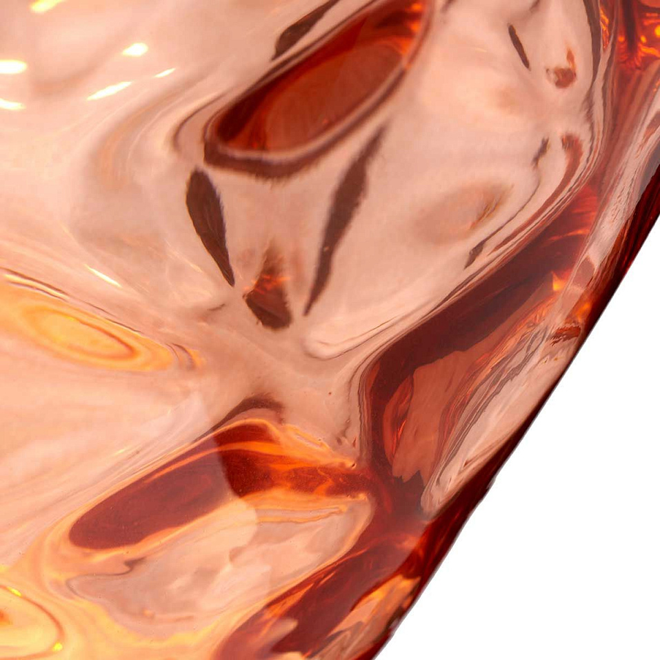 QN-SAMARA-TL-SLM SAMARA Polished Nickel/Orange glass/taupe faux silk// настольный E27 1х60 GU10LED 1   