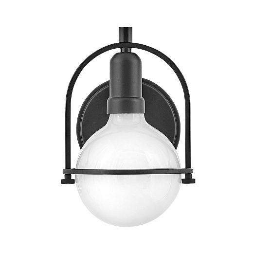 QN-SOMERSET1-BK SOMERSET Black/Opal// настенный E27 1х60  х  QN-SOMERSET1-BK