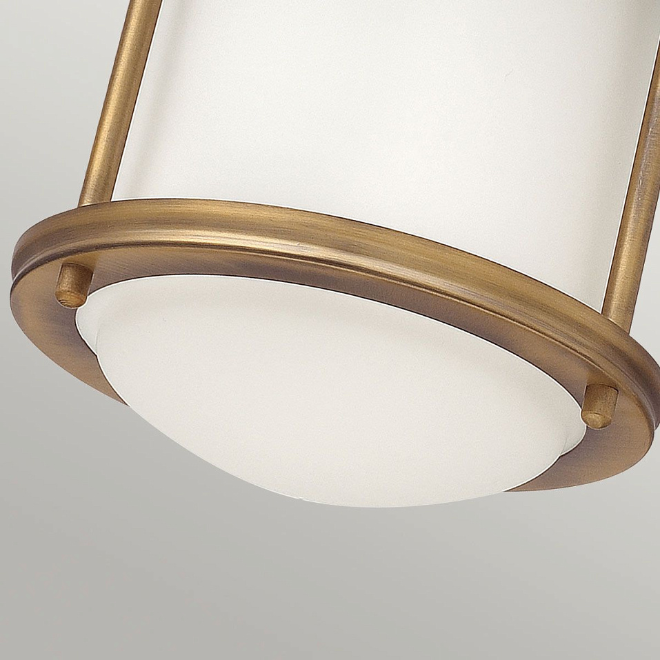 QN-HADRIAN-MINI-F-BR-OPAL HADRIAN Brushed Bronze/Opal// потолочный E27 1х60  х   