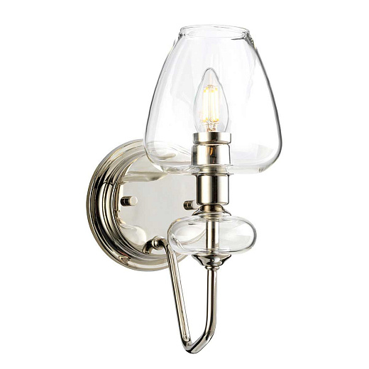 DL-ARMAND1-PN ARMAND Polished Nickel/Clear// настенный E14 1х40  х  DL-ARMAND1-PN