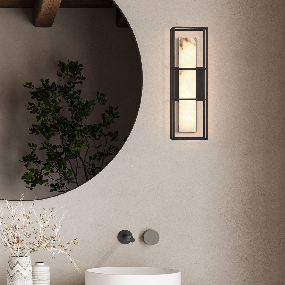 QN-BLAKLEY-M-BK BLAKLEY Matte Black/Beige// настенный LED 1х13  х   